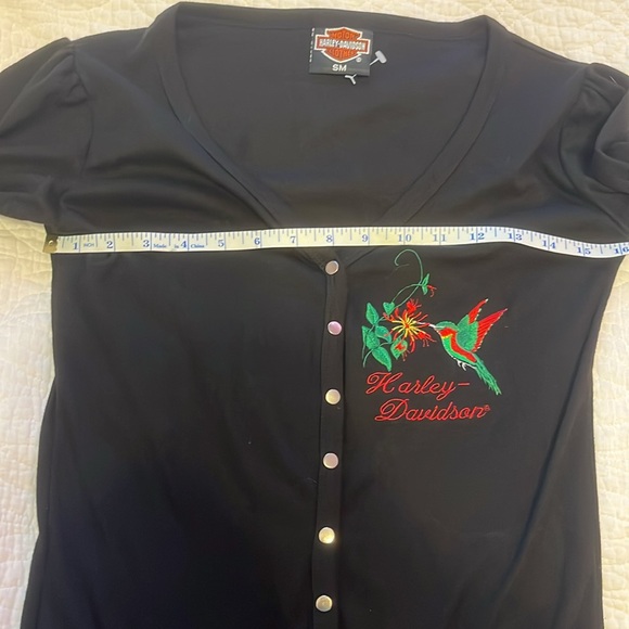 NWOT Harley Davidson Cardigan Sweater Women’s Small USA Made Embroidered Vintage - Picture 6 of 9